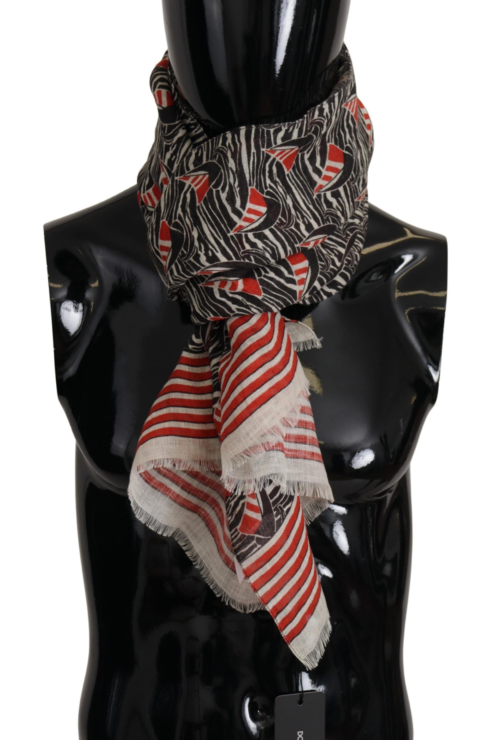 Dolce & Gabbana Elegant Striped Linen Men's Scarf - ACCEXO