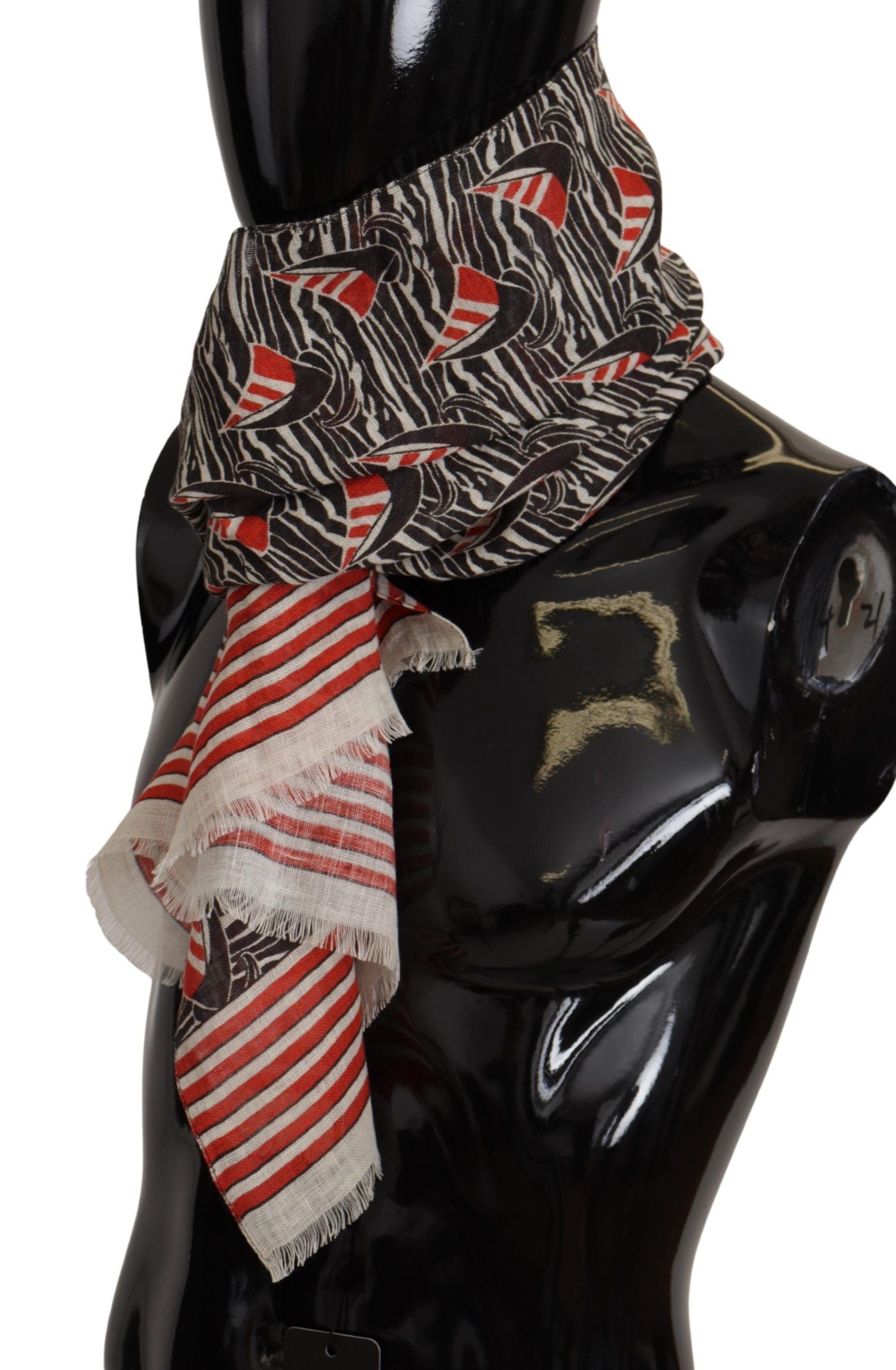 Dolce & Gabbana Elegant Striped Linen Men's Scarf - ACCEXO