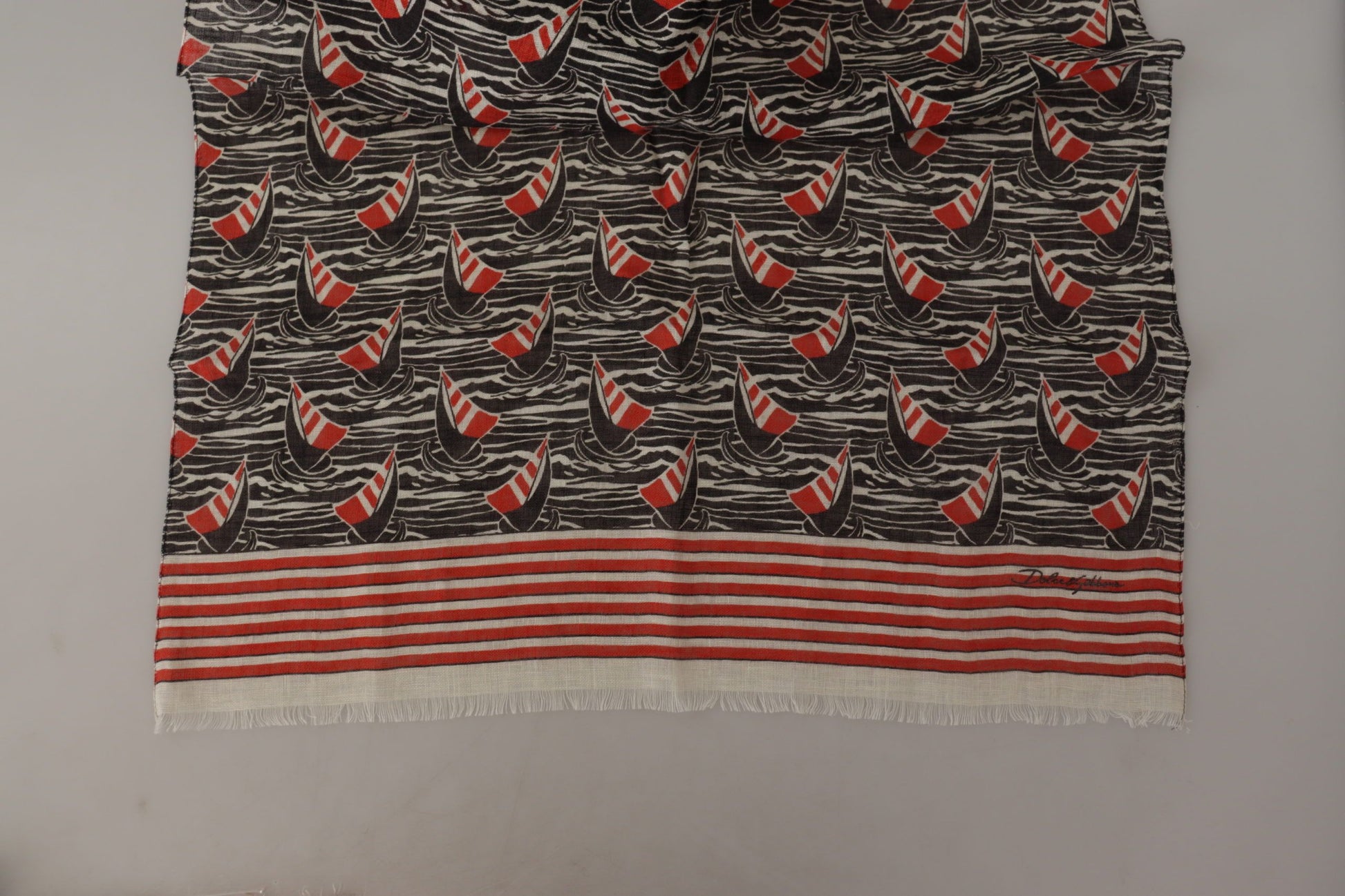 Dolce & Gabbana Elegant Striped Linen Men's Scarf - ACCEXO