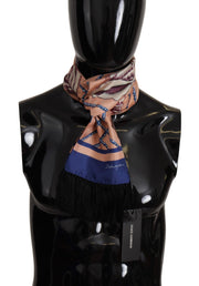 Dolce & Gabbana Elegant Silk Men's Scarf Wrap - Multicolor Luxury Accessory - ACCEXO