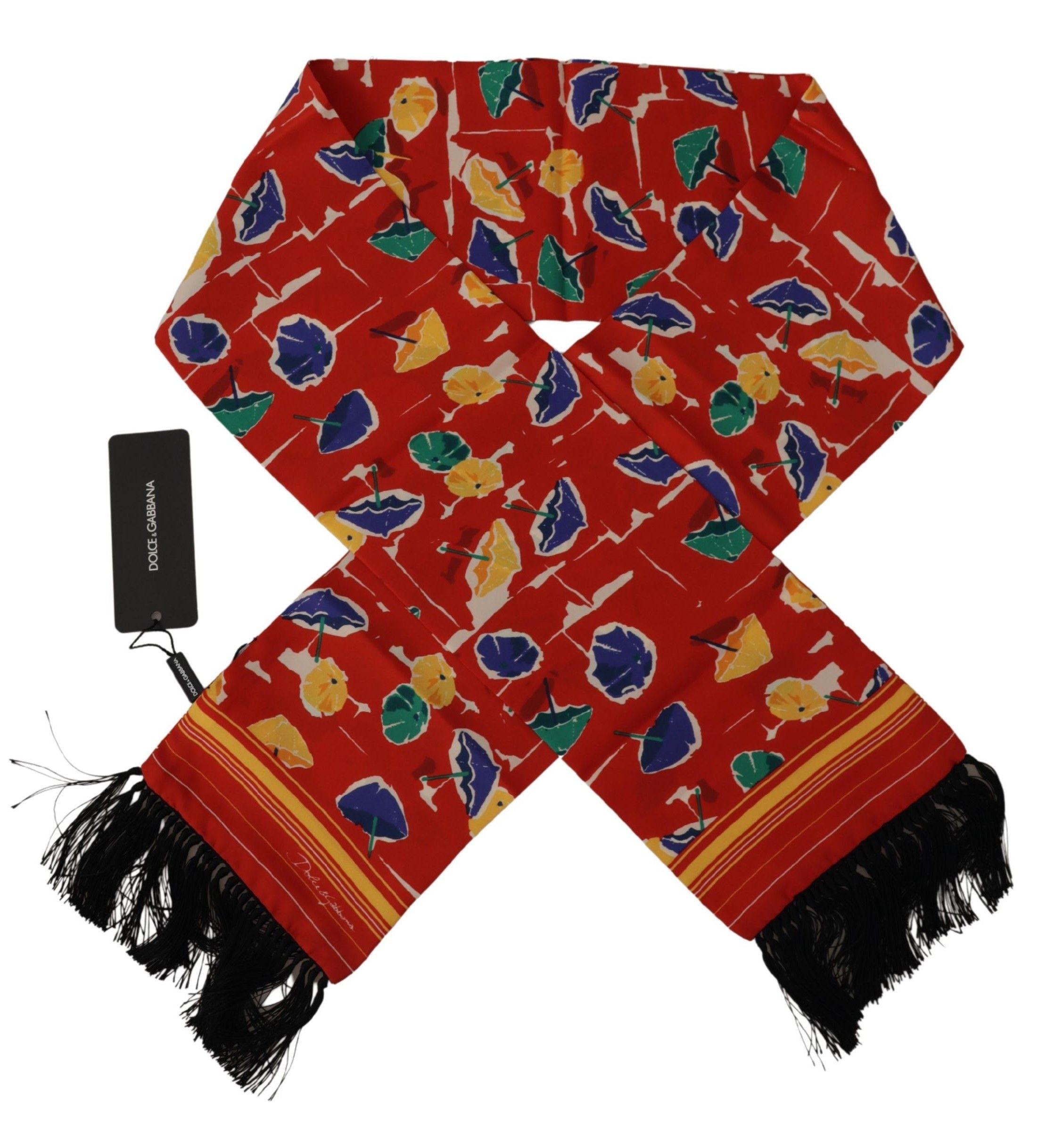 Dolce & Gabbana Elegant Multicolor Silk Men's Scarf - ACCEXO
