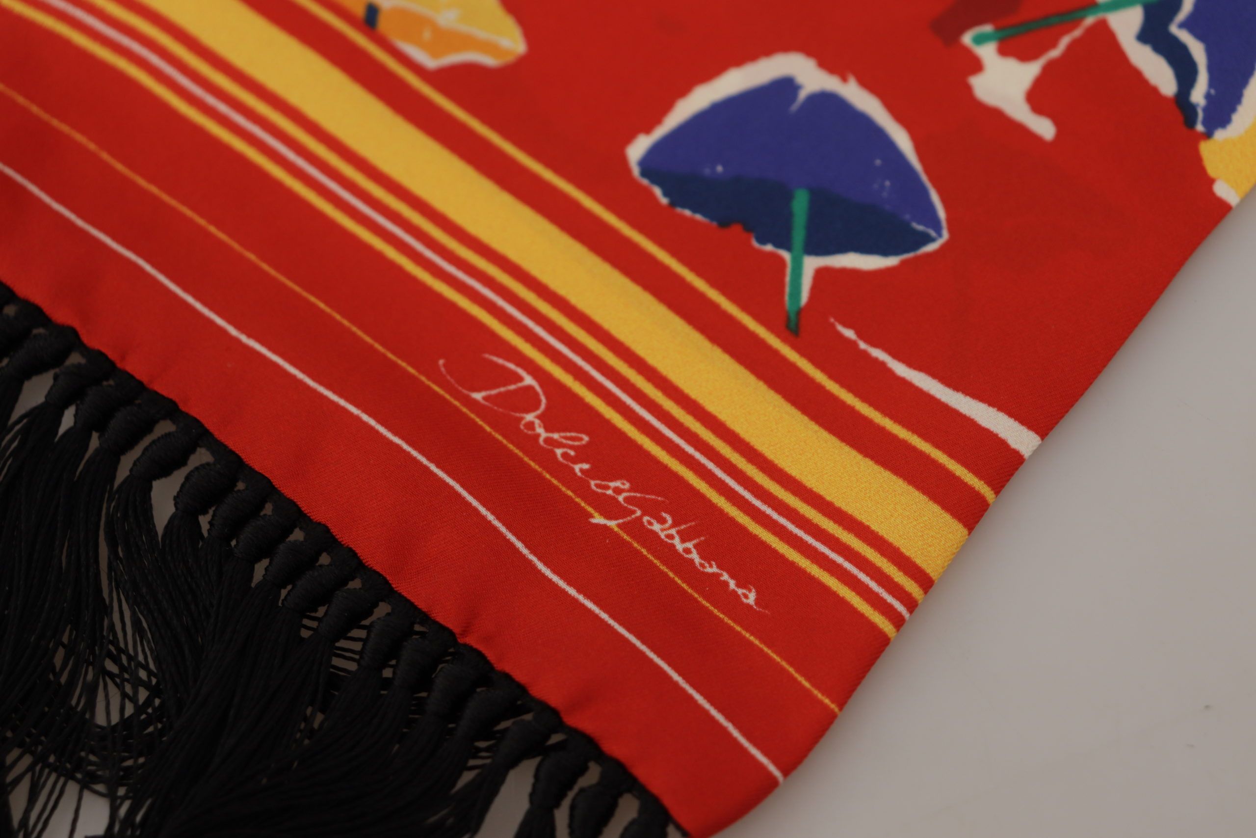 Dolce & Gabbana Elegant Multicolor Silk Men's Scarf - ACCEXO