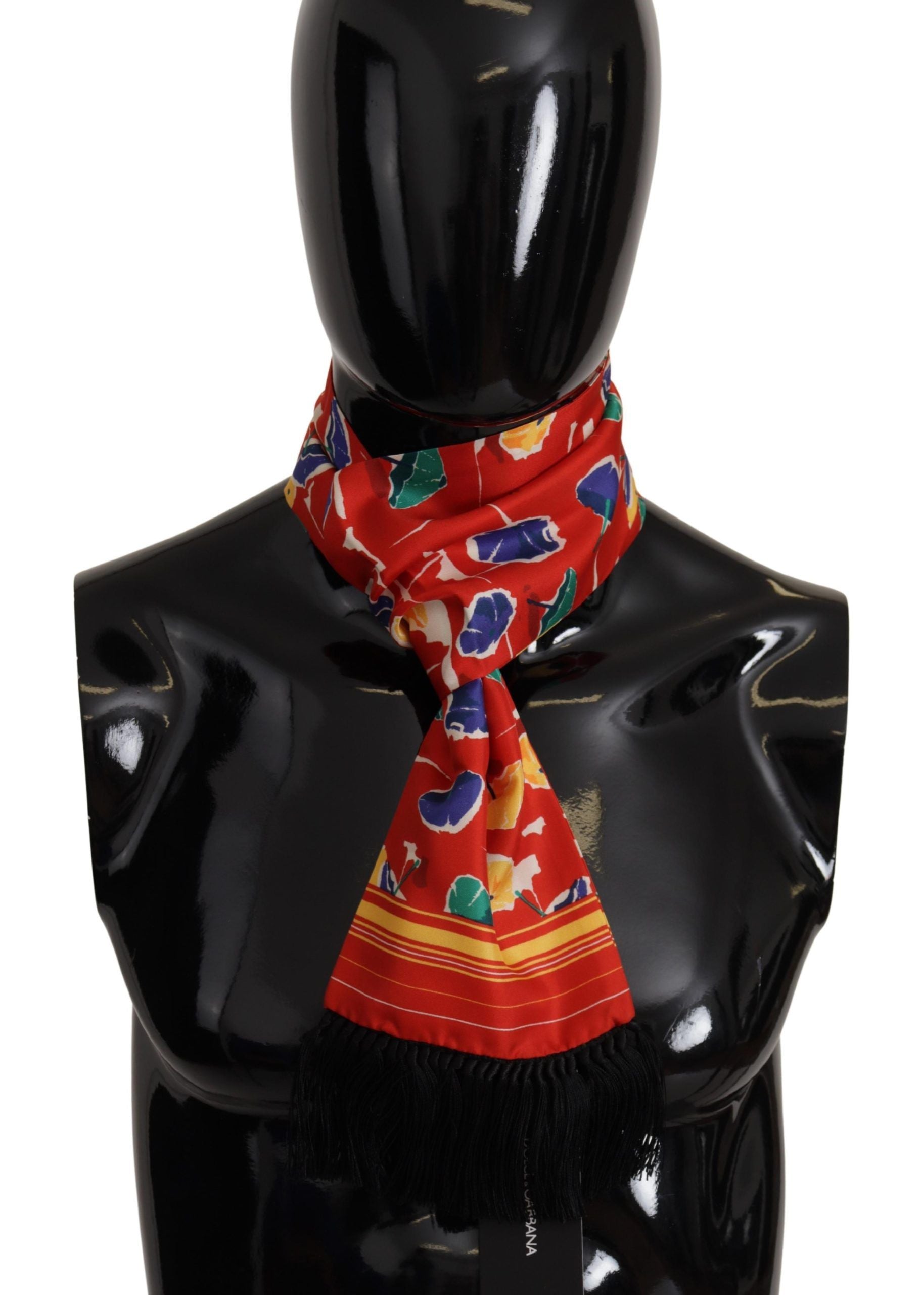 Dolce & Gabbana Elegant Multicolor Silk Men's Scarf - ACCEXO