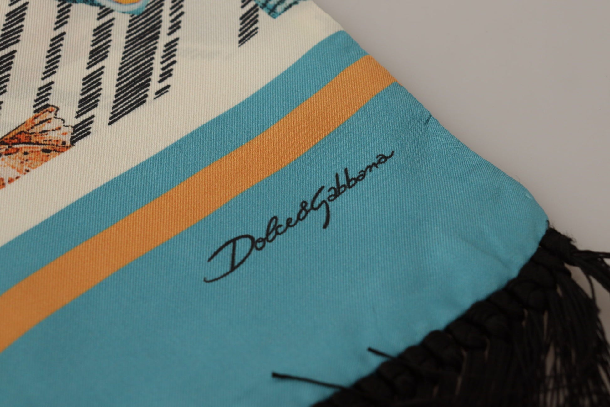 Dolce & Gabbana Multicolor Silk Seashell Printed Scarf - ACCEXO