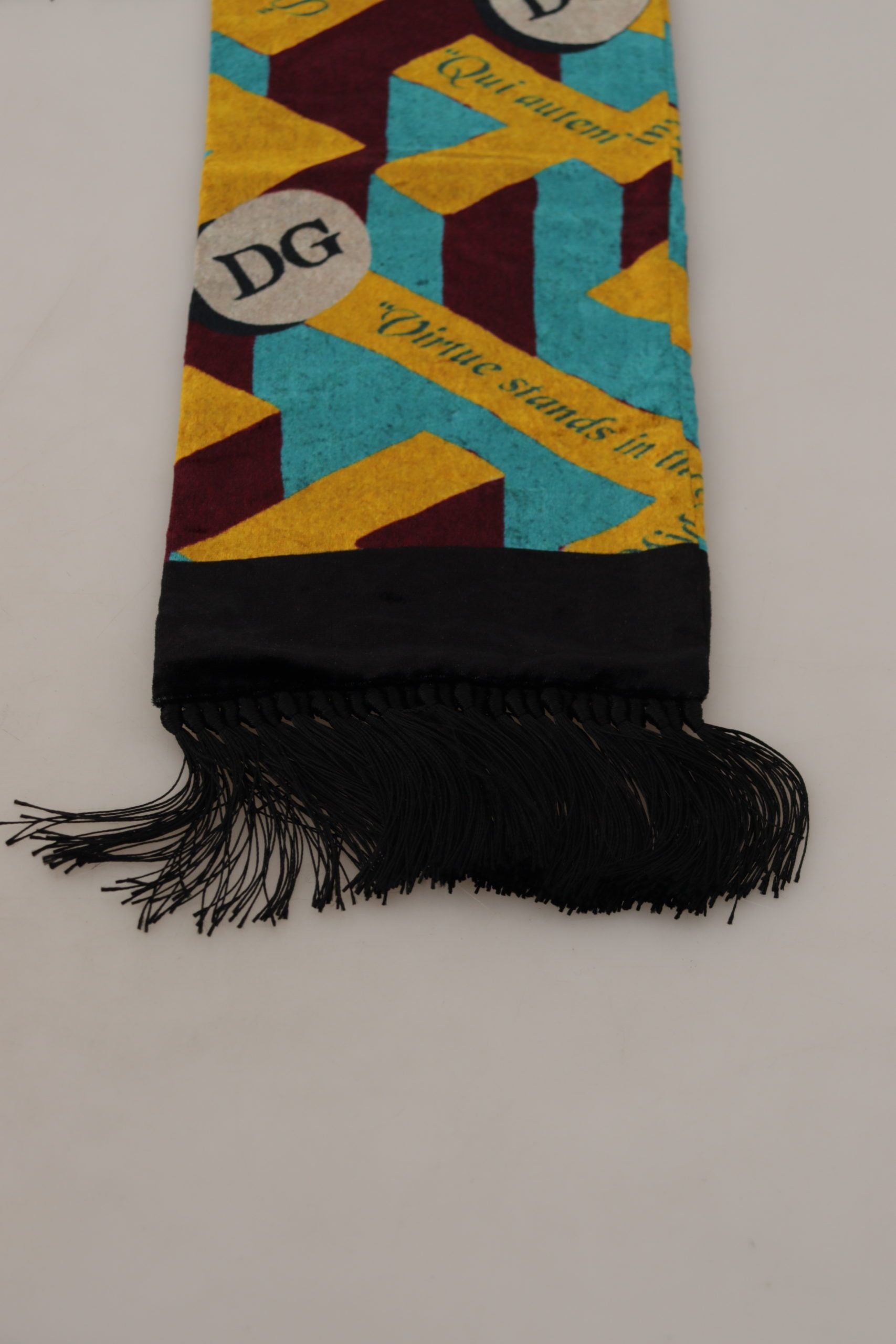 Dolce & Gabbana Elegant Multicolor Silk Blend Men's Scarf - ACCEXO