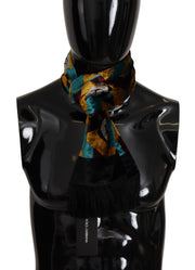 Dolce & Gabbana Elegant Multicolor Silk Blend Men's Scarf - ACCEXO