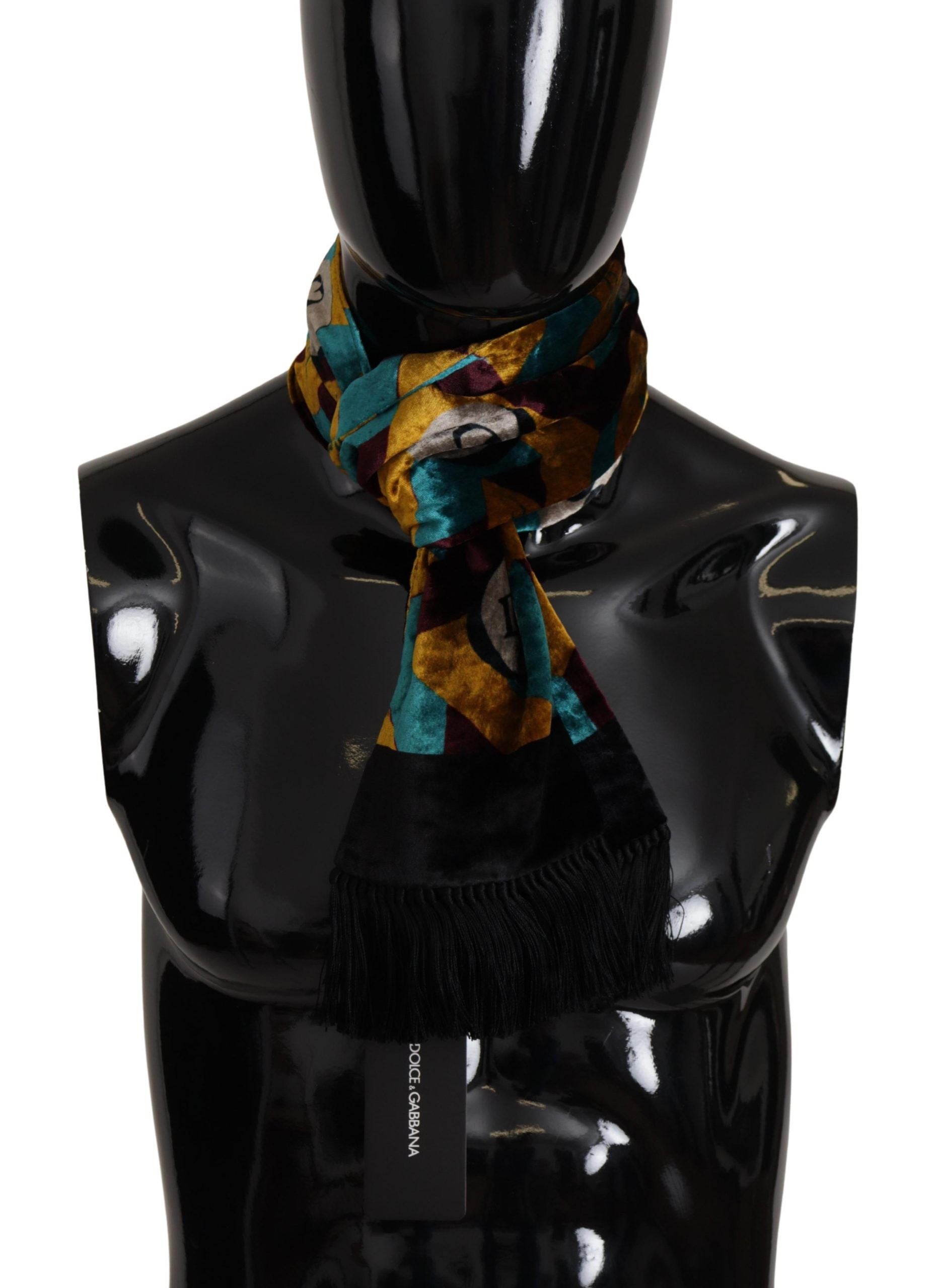 Dolce & Gabbana Elegant Multicolor Silk Blend Men's Scarf - ACCEXO