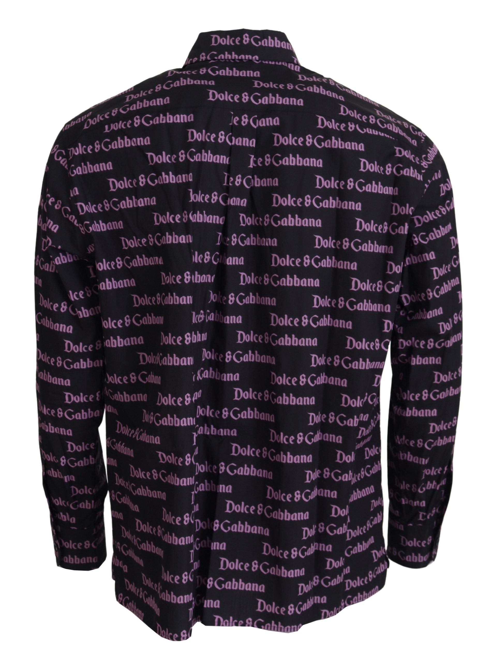 Dolce & Gabbana Elegant Slim Fit Black Dress Shirt - ACCEXO