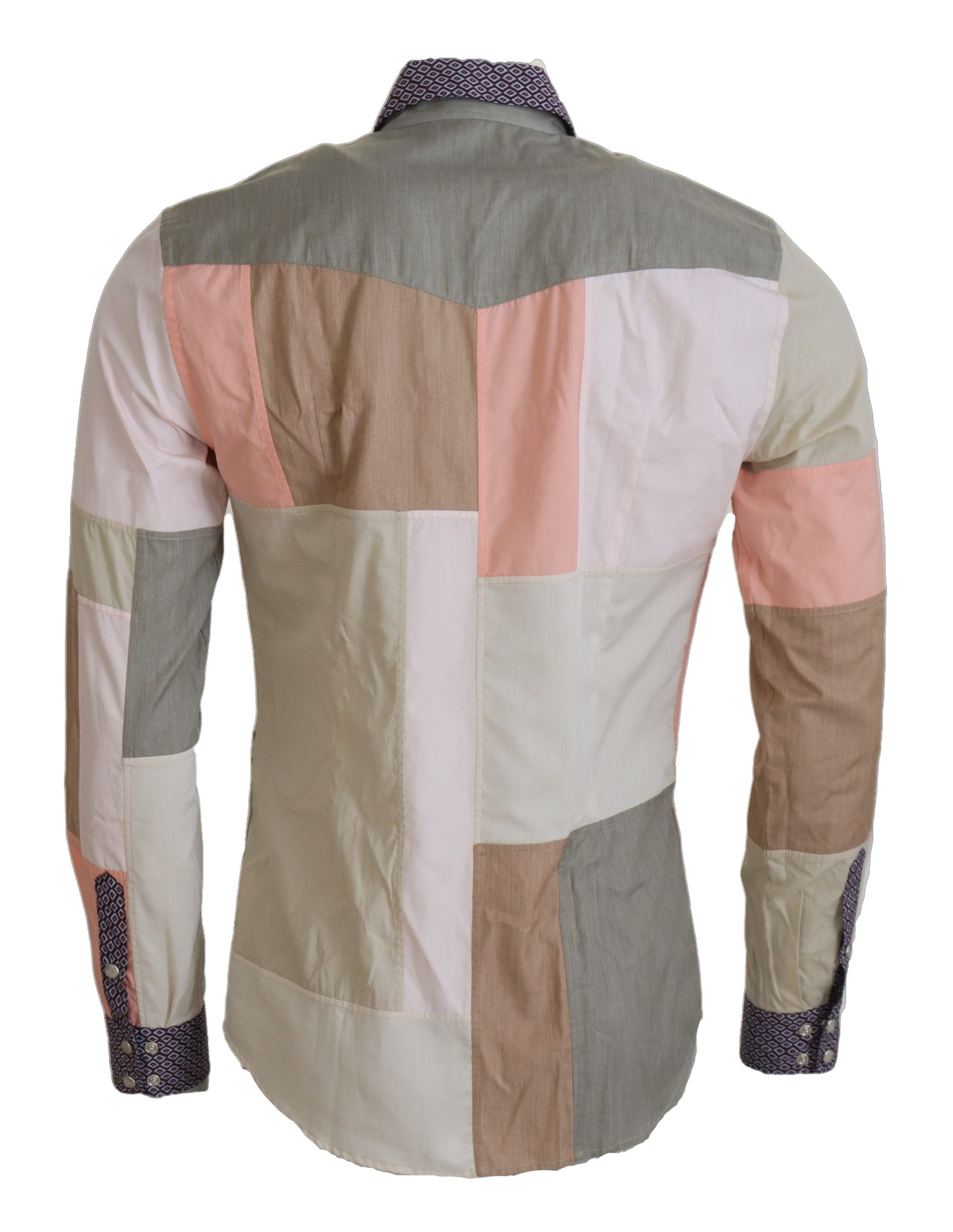 Dolce & Gabbana Elegant Multicolor Slim Fit Casual Shirt - ACCEXO