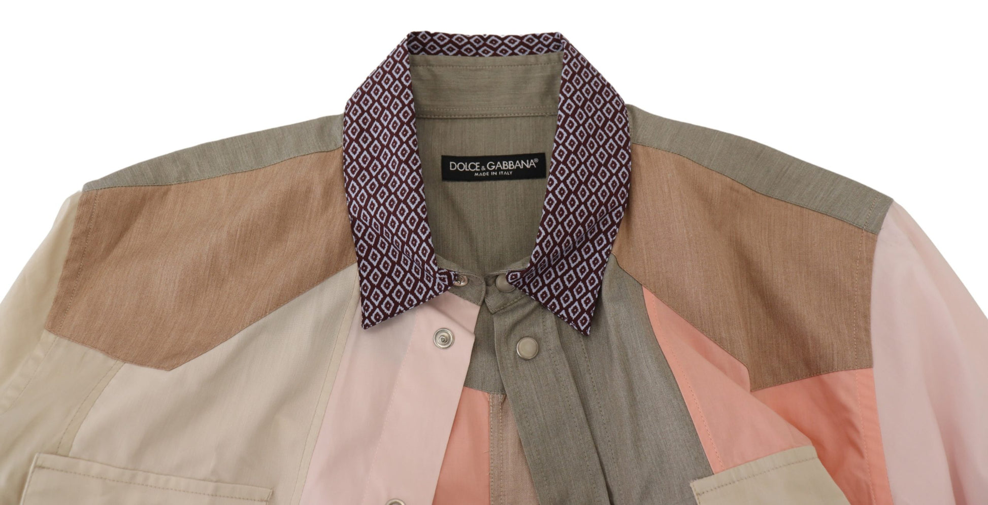 Dolce & Gabbana Elegant Multicolor Slim Fit Casual Shirt - ACCEXO