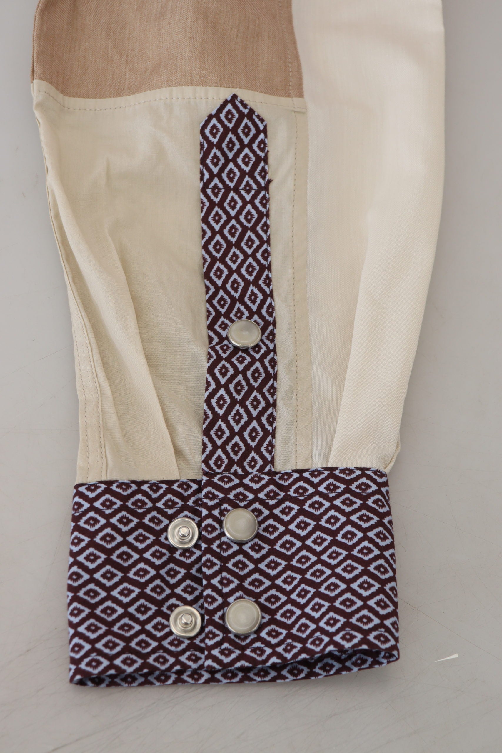 Dolce & Gabbana Elegant Multicolor Slim Fit Casual Shirt - ACCEXO