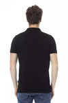 Baldinini Trend Black Cotton Men Polo