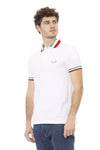 Baldinini Trend White Cotton Men Polo