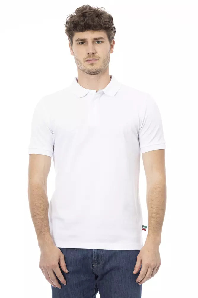 Baldinini Trend White Cotton Men Polo - ACCEXO