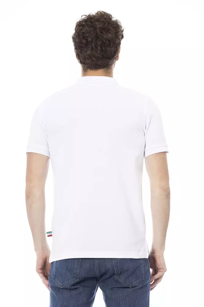 Baldinini Trend White Cotton Men Polo - ACCEXO