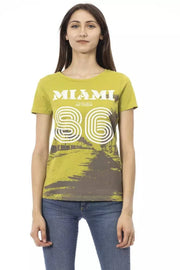 Trussardi Action Green Cotton Women Top