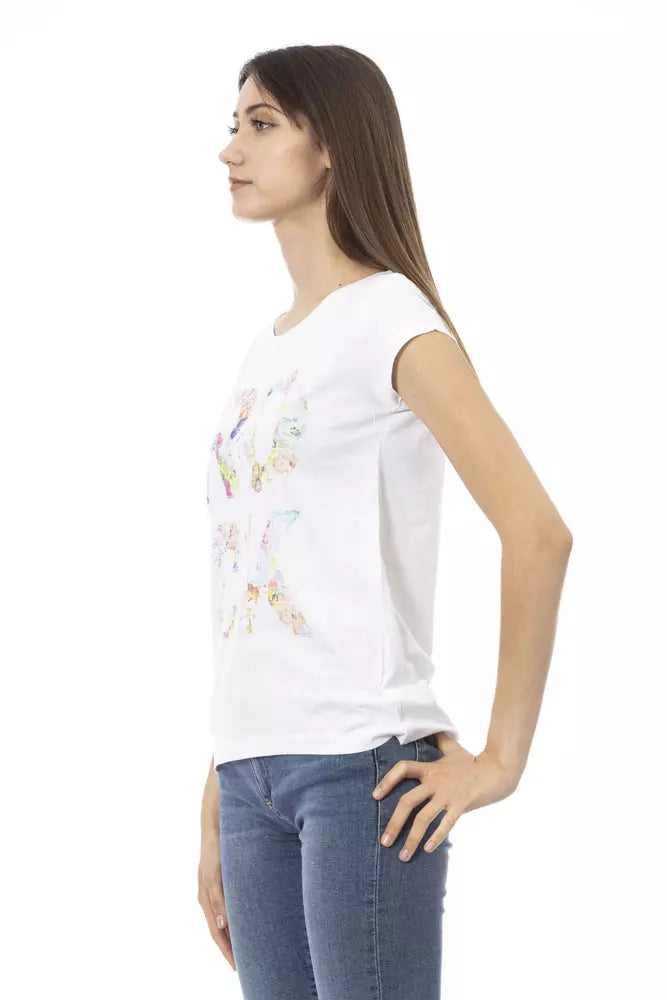 Trussardi Action White Cotton Women's Top