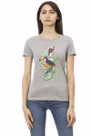 Trussardi Action Gray Cotton Women Top