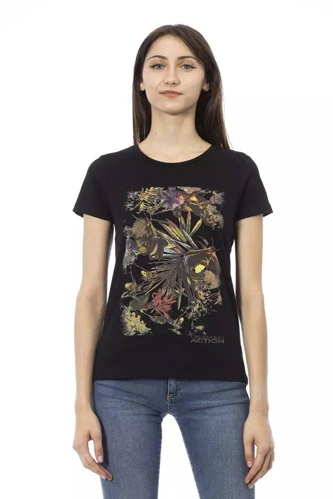 Trussardi Action Black Cotton Women Top - ACCEXO