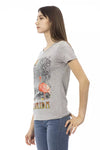 Trussardi Action Gray Cotton Women Top