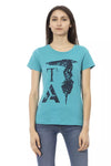 Trussardi Action Light Blue Cotton Women Top