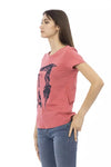 Trussardi Action Pink Cotton Women Top