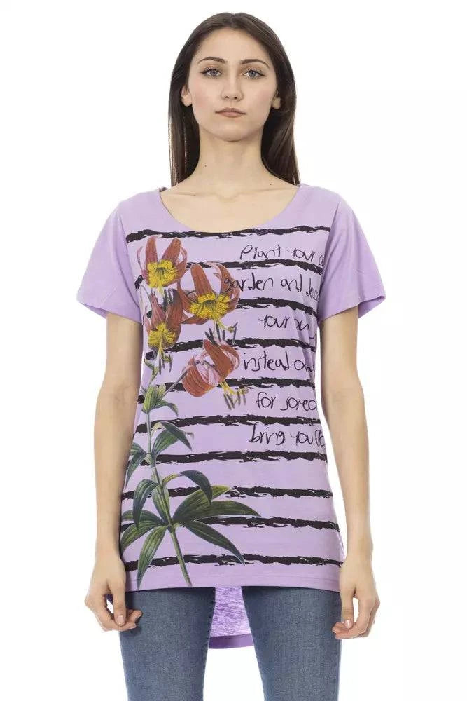 Trussardi Action Purple Cotton Women Top - ACCEXO