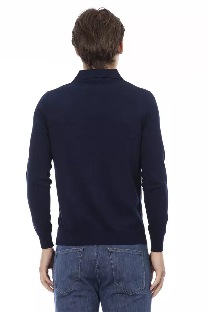 Baldinini Trend Blue Cotton Men Shirt - ACCEXO