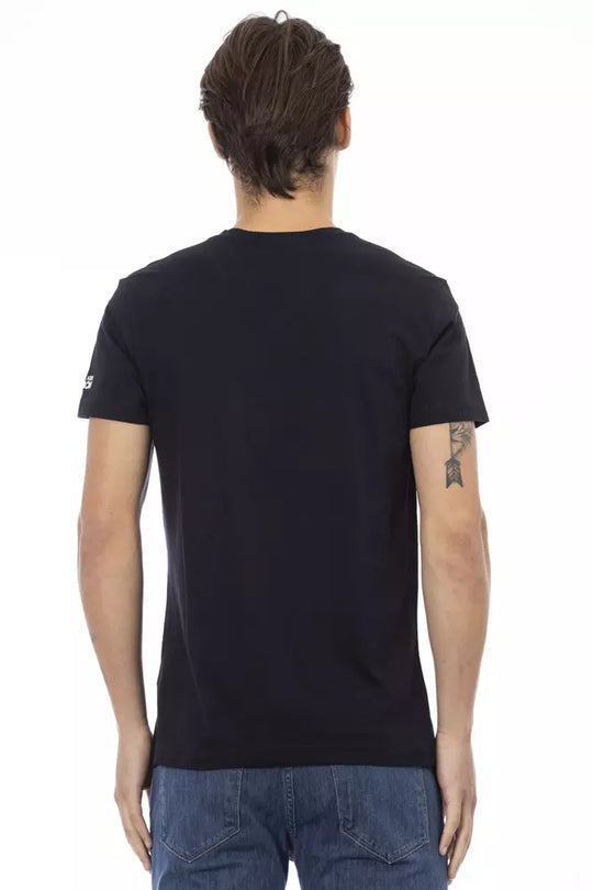 Trussardi Action Black Cotton Men T-Shirt