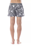 Roberto Cavalli Sport Black Polyester Men's Swim Trunk