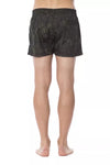 Roberto Cavalli Sport Army Polyester Men Swim Trunk