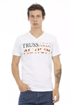 Trussardi Action White Cotton Men T-Shirt