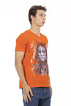 Trussardi Action Orange Cotton Men T-Shirt