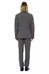 Billionaire Italian Couture Gray Wool Men Suit