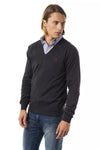 Uominitaliani Gray Merino Wool Men Sweater