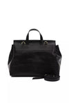 Pompei Donatella Black Leather Women Handbag