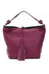 Pompei Donatella Burgundy Leather Women Shoulder Bag