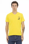 Trussardi Action Yellow Cotton Men T-Shirt