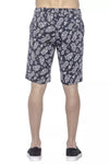 PT Torino Blue Cotton Mens Bermuda Short