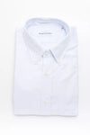 Robert Friedman Light Blue Cotton Men Shirt