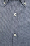 Robert Friedman Blue Cotton Men Shirt