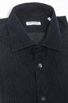 Robert Friedman Black Cotton Men Shirt