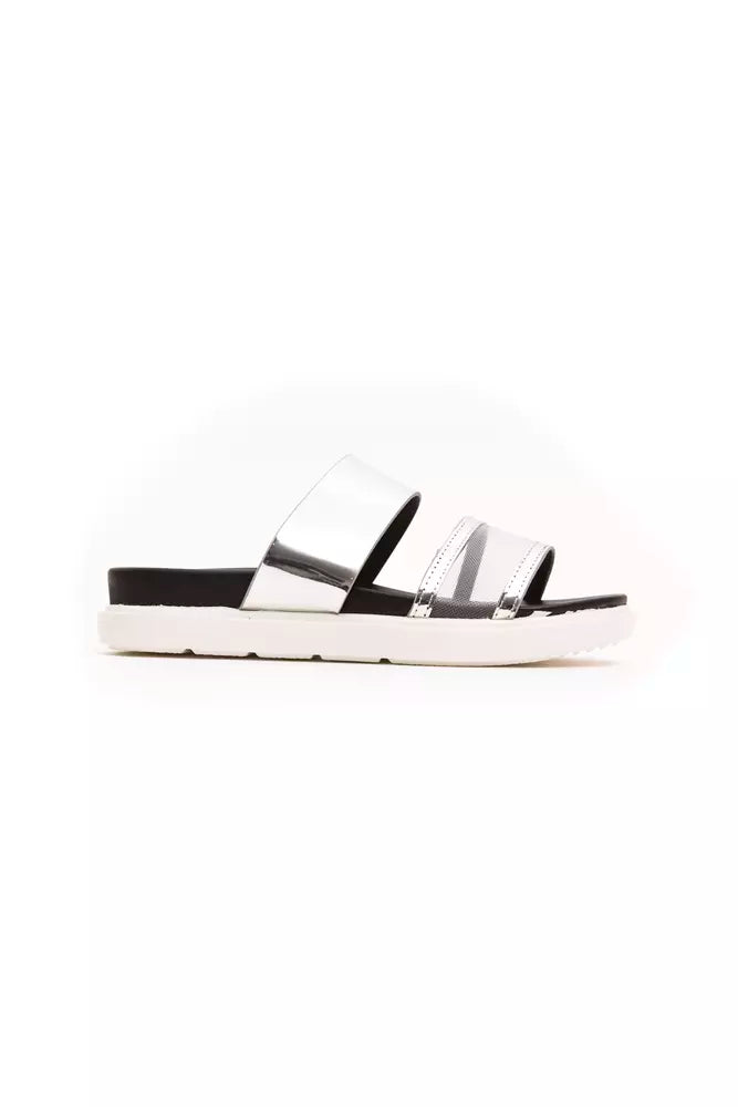 Péché Originel Silver Polyethylene Women Sandal - ACCEXO