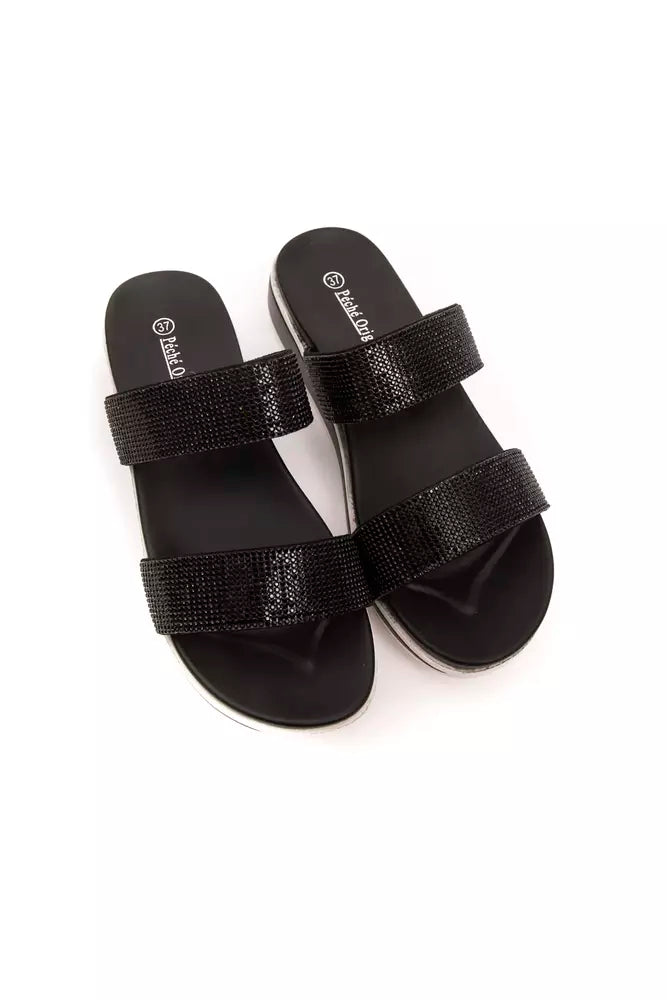 Péché Originel Black Textile Women Sandal