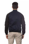 Verri Blue Cotton Men Bomber Jacket