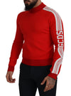 GCDS Elegant Red Pullover Sweater for Men