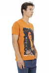 Trussardi Action Orange Cotton Men T-Shirt