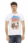 Trussardi Action White Cotton Men T-Shirt