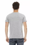 Trussardi Action Gray Cotton Men T-Shirt