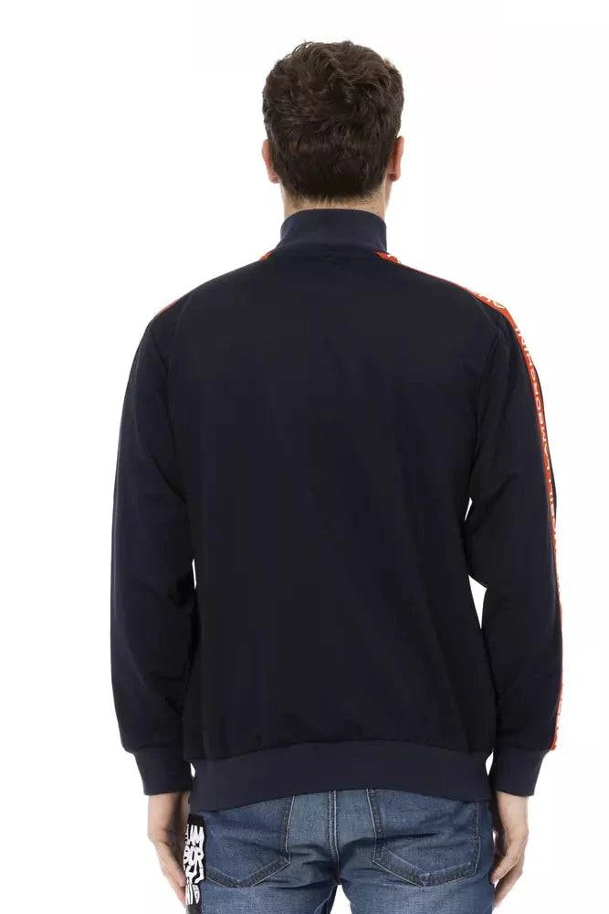 Automobili Lamborghini Blue Polyester Men's Sweatshirt